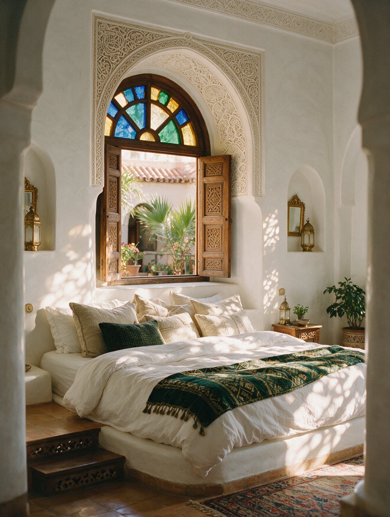 Riad suite in morning light
